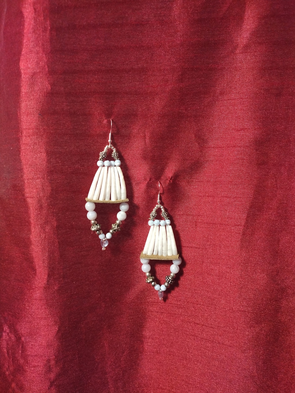 Native American Dentalium Shell Earrings* Native Made